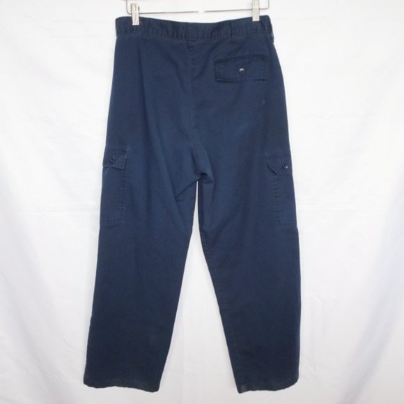 Vintage Navy Cargo Cotton Pants - Picture 2 of 5